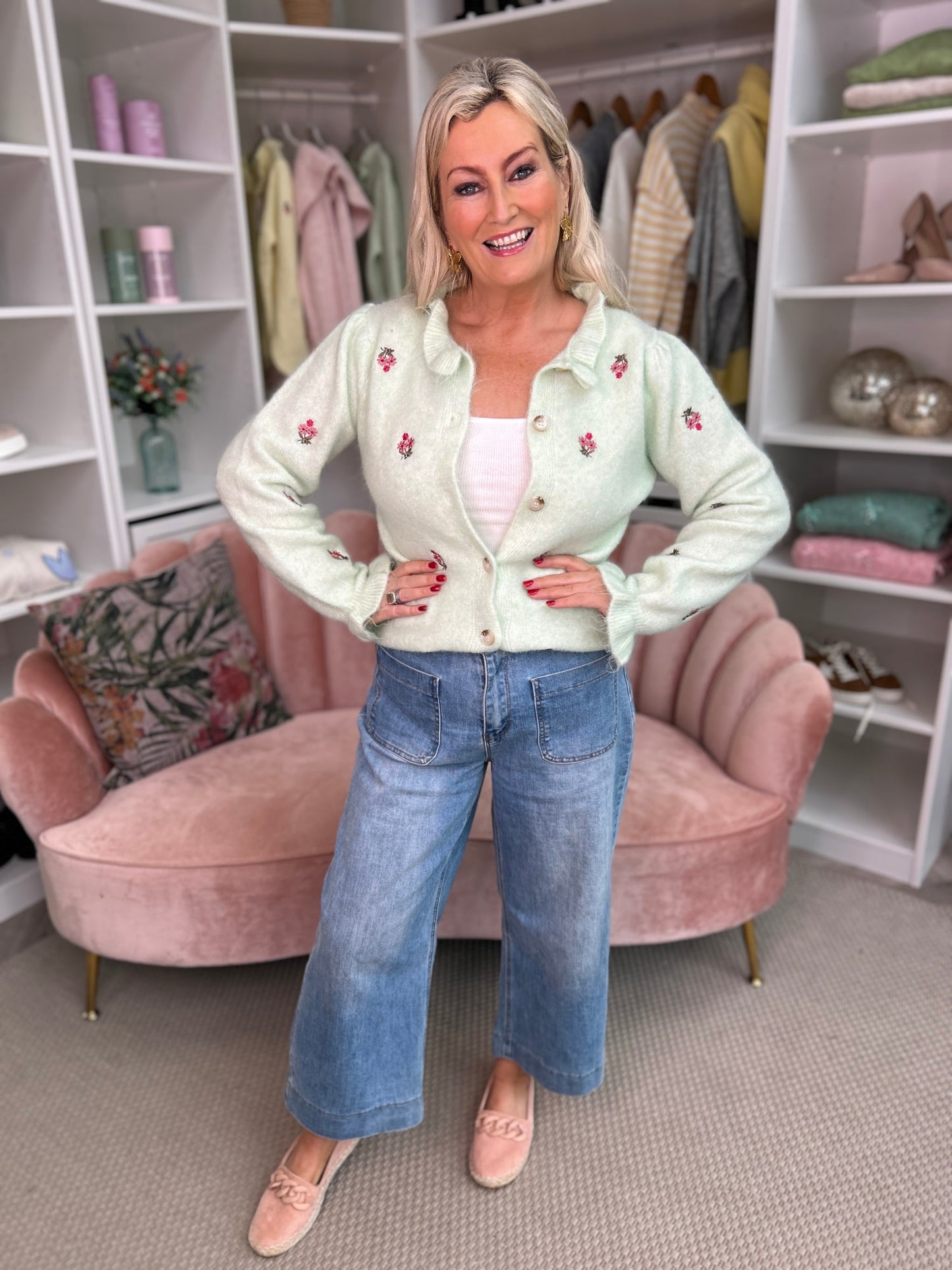 Aria Green Cardigan - Image 6