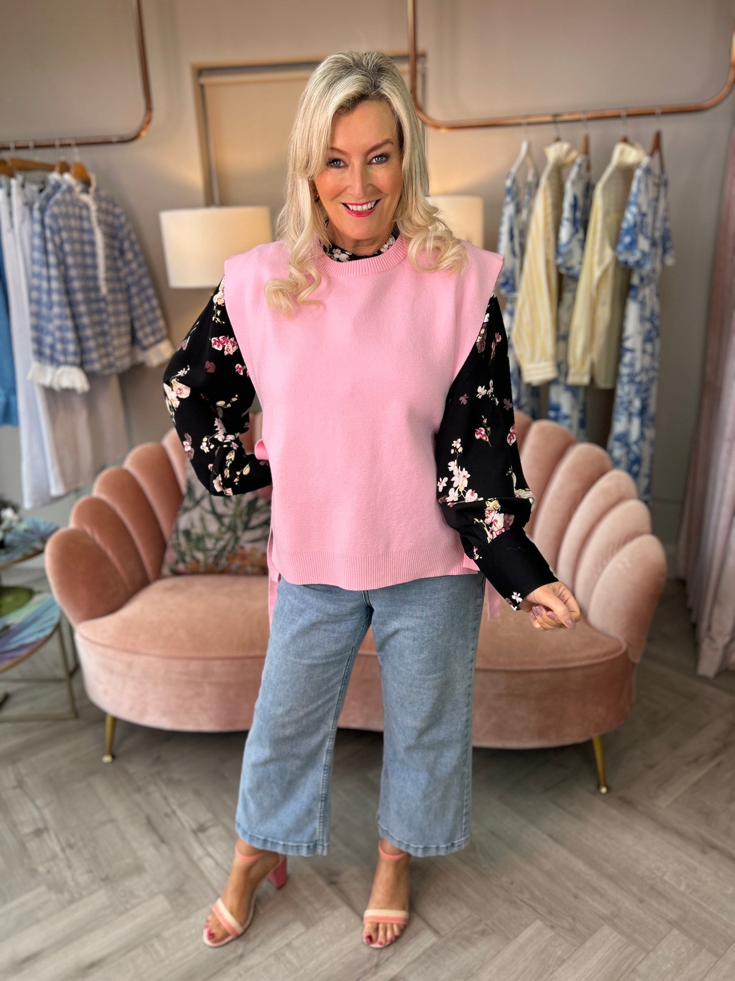 Remi Pink Tie Tank - Image 4