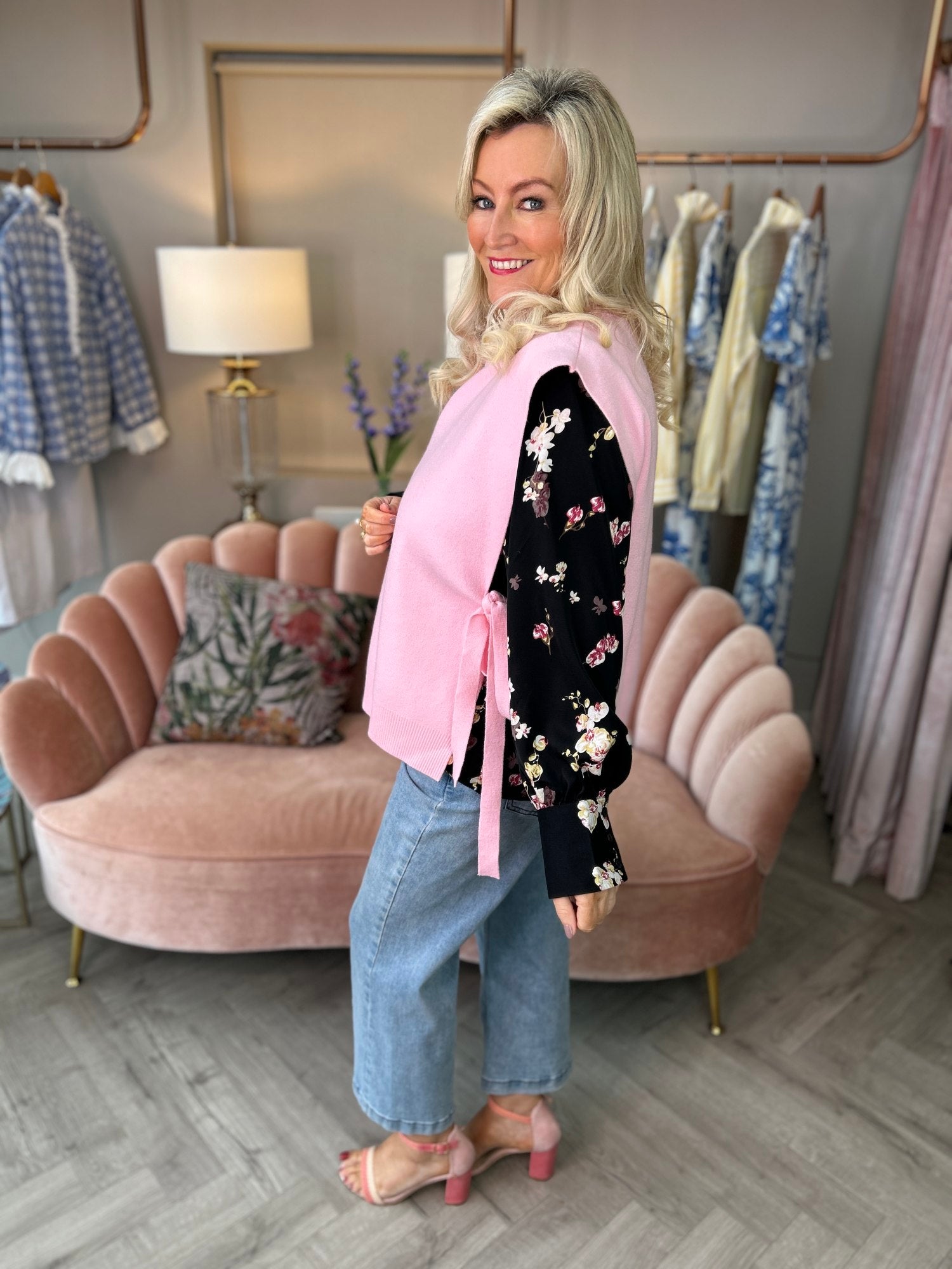 Remi Pink Tie Tank - Image 6