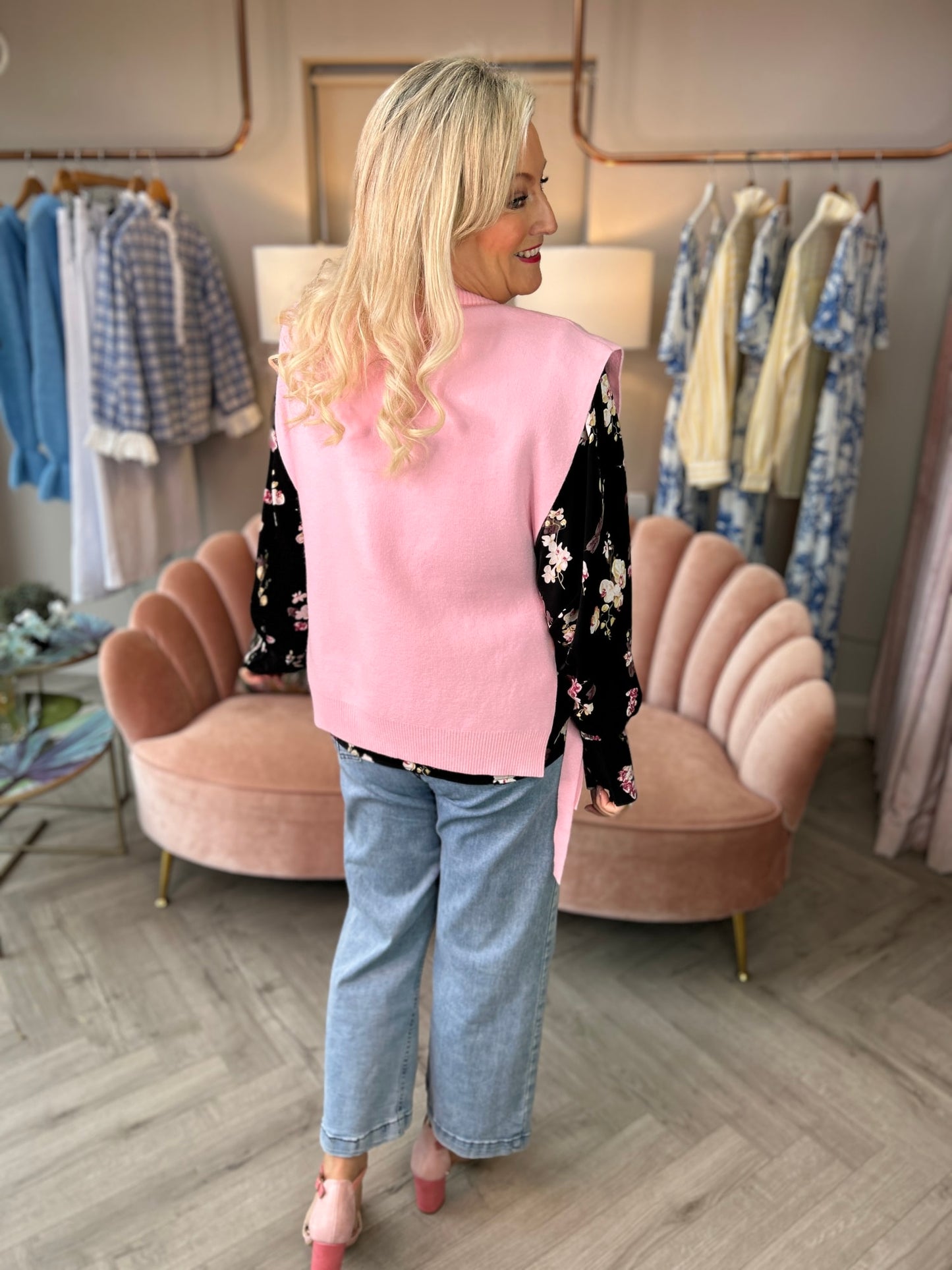 Remi Pink Tie Tank - Image 7