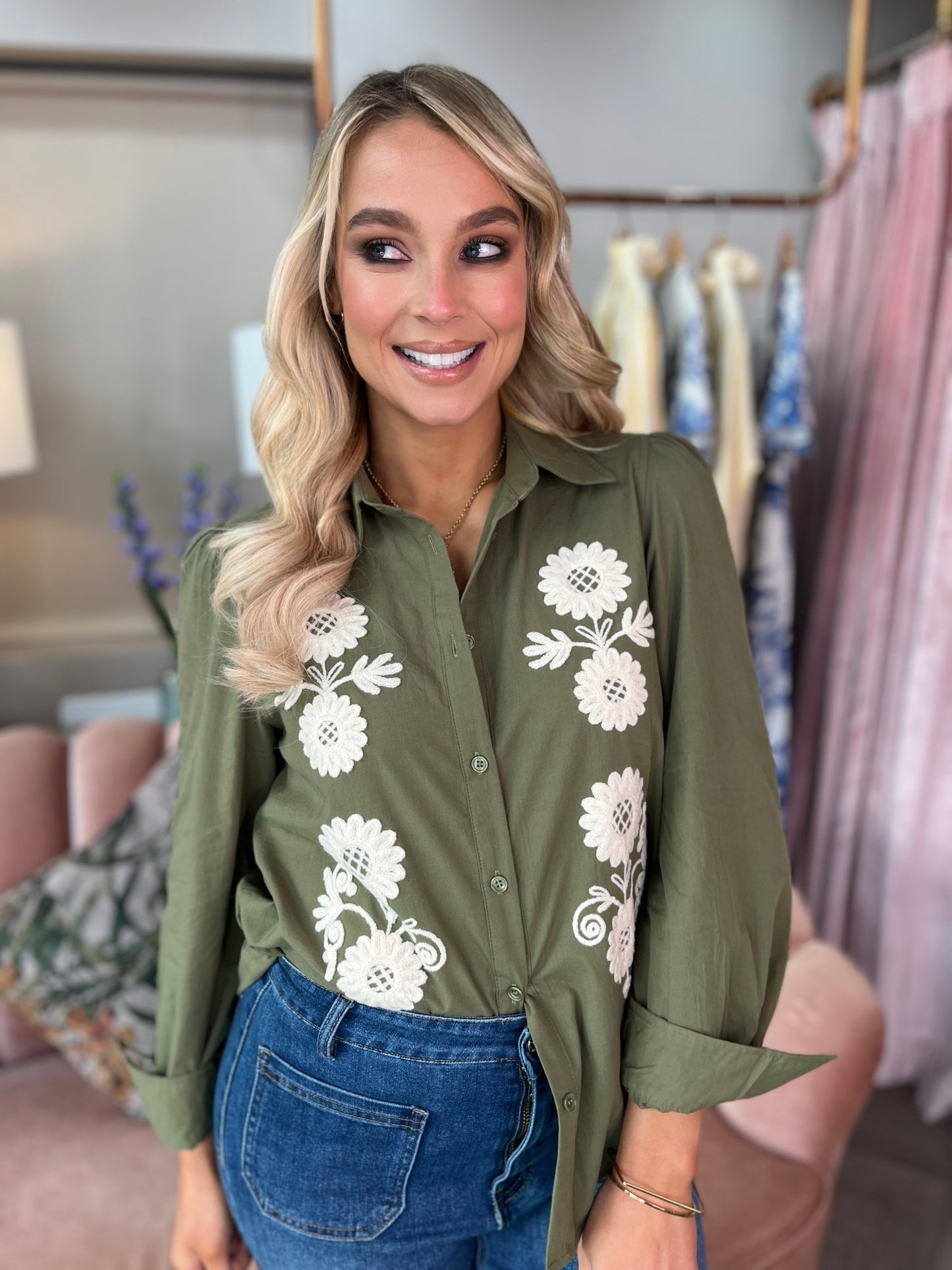 Olive Blouse
