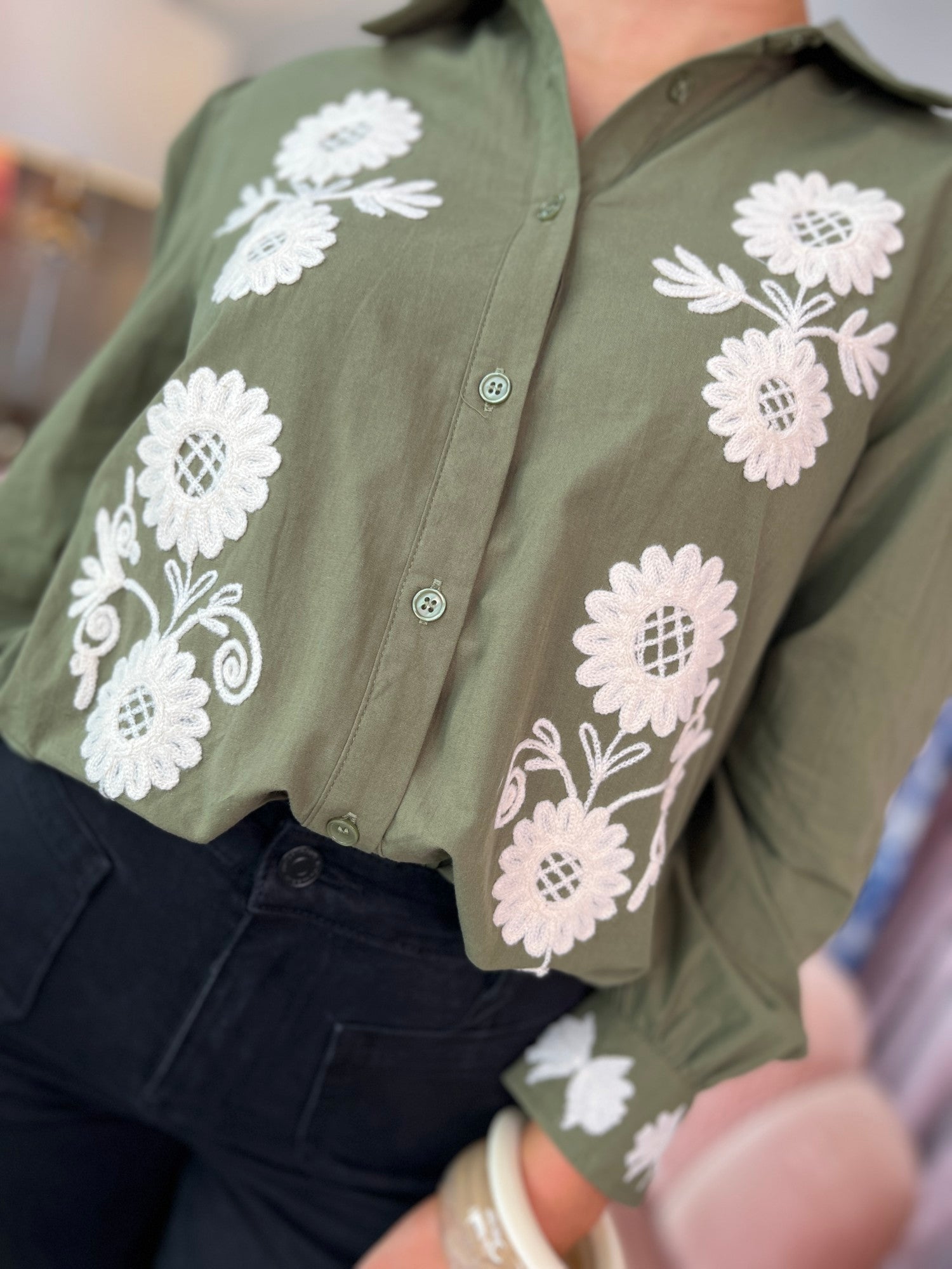 Olive Blouse