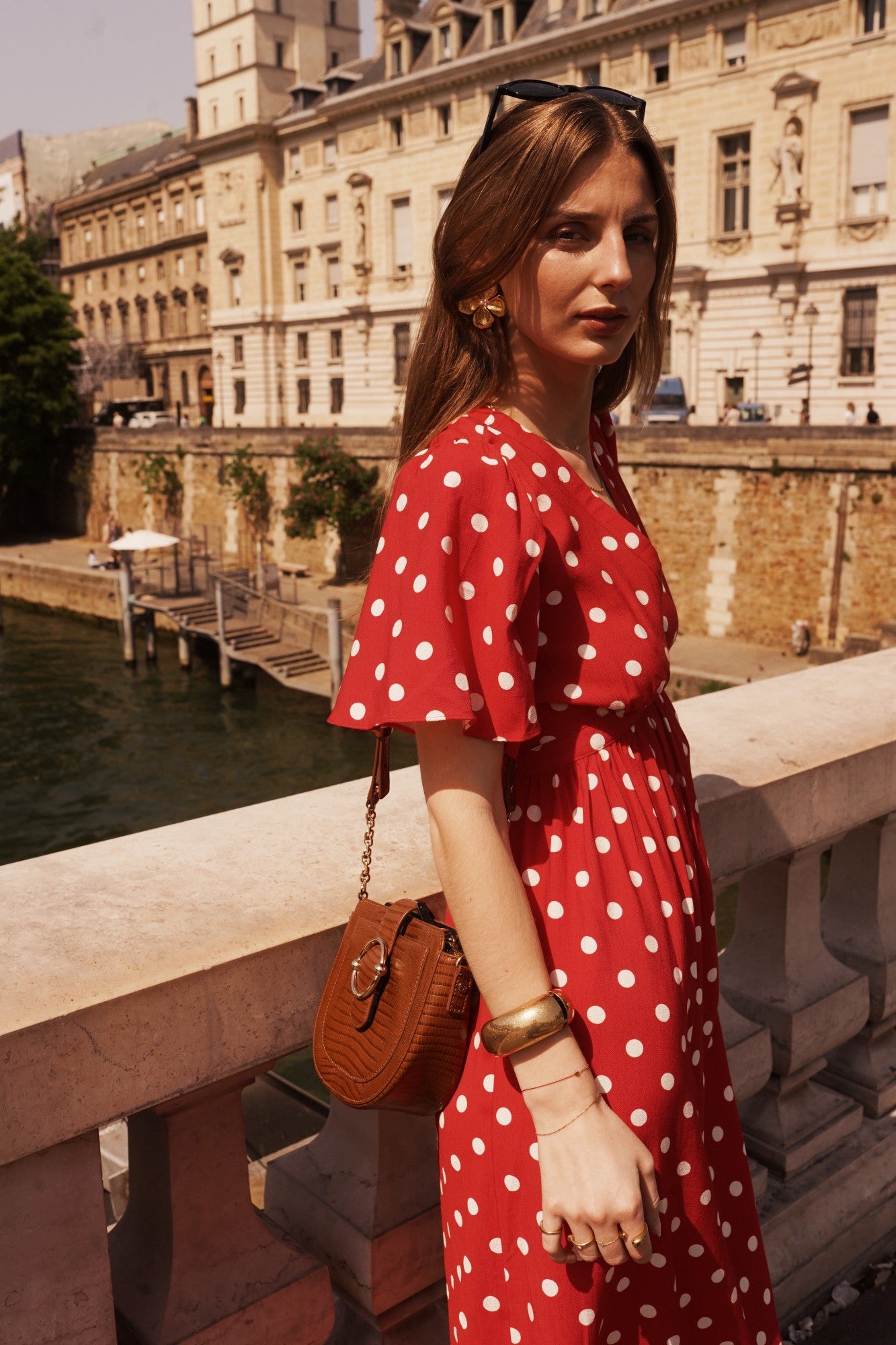 Millie Red Polka Dot dress - Image 1