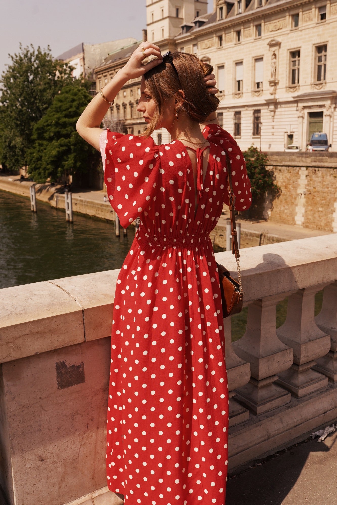 Millie Red Polka Dot dress - Image 2