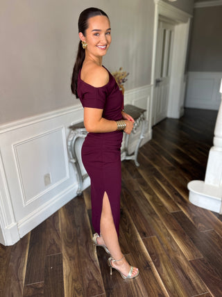 Donna Midi Dress Plum - Image 12