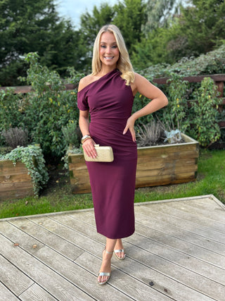 Donna Midi Dress Plum - Image 17