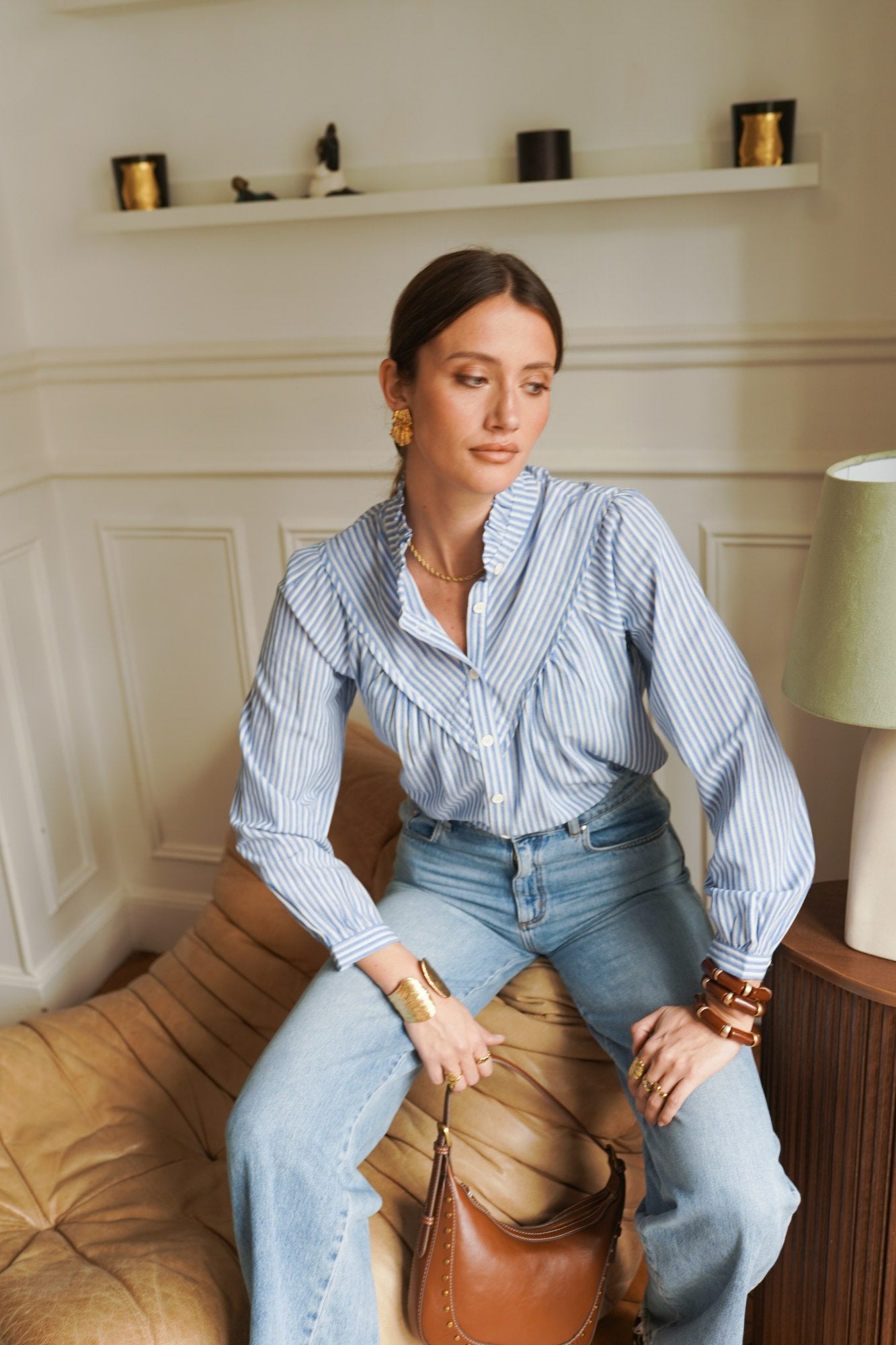 Jude Blue Stripe Shirt - Image 5