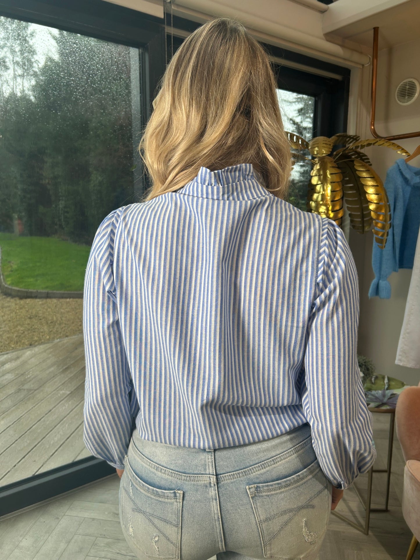 Jude Blue Stripe Shirt - Image 9