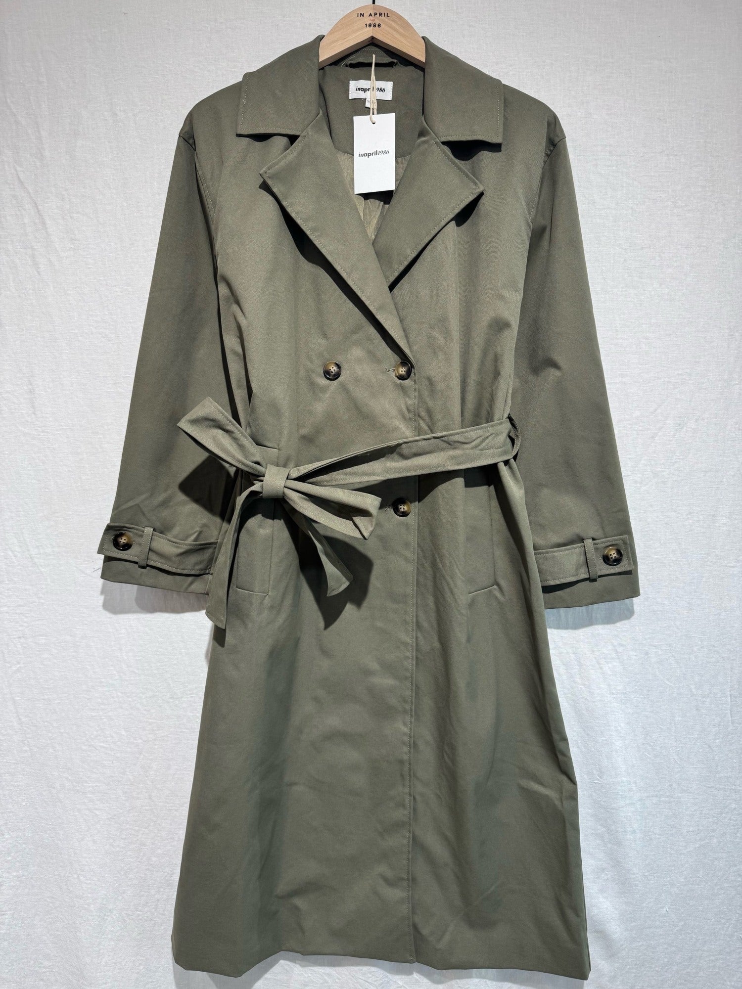 Addison Trench Coat Khaki