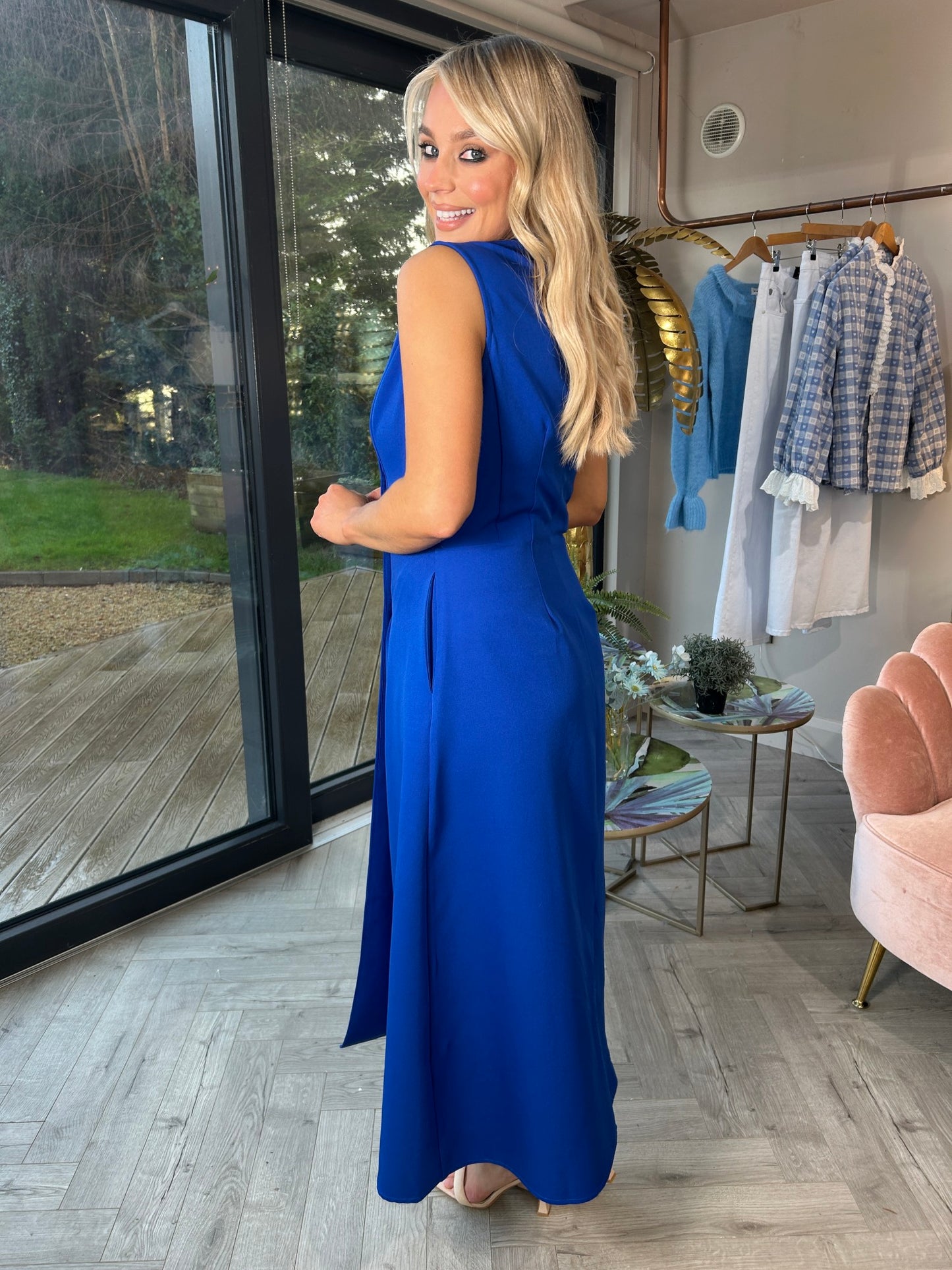 Hazel Dress Capri Blue