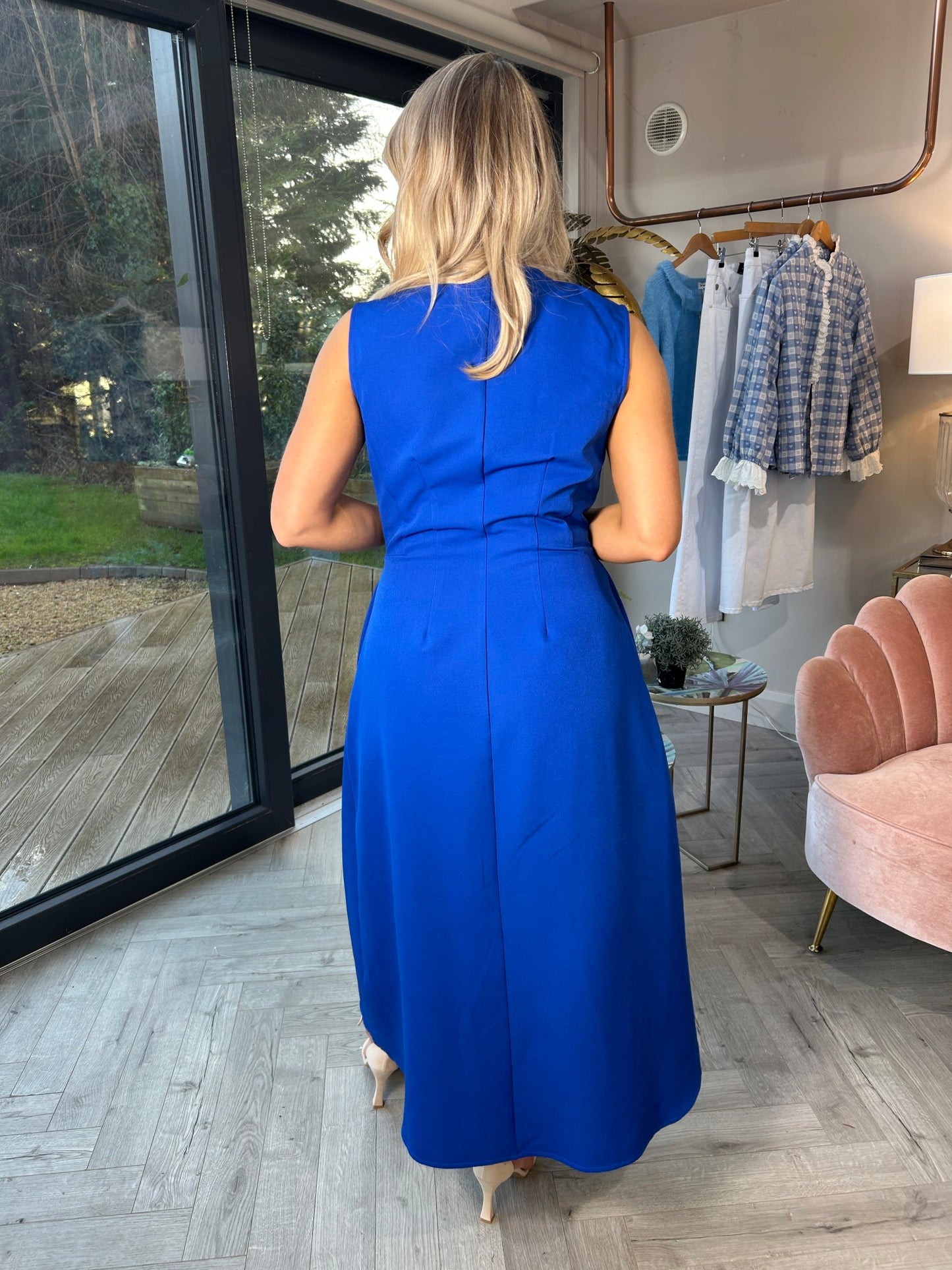 Hazel Dress Capri Blue