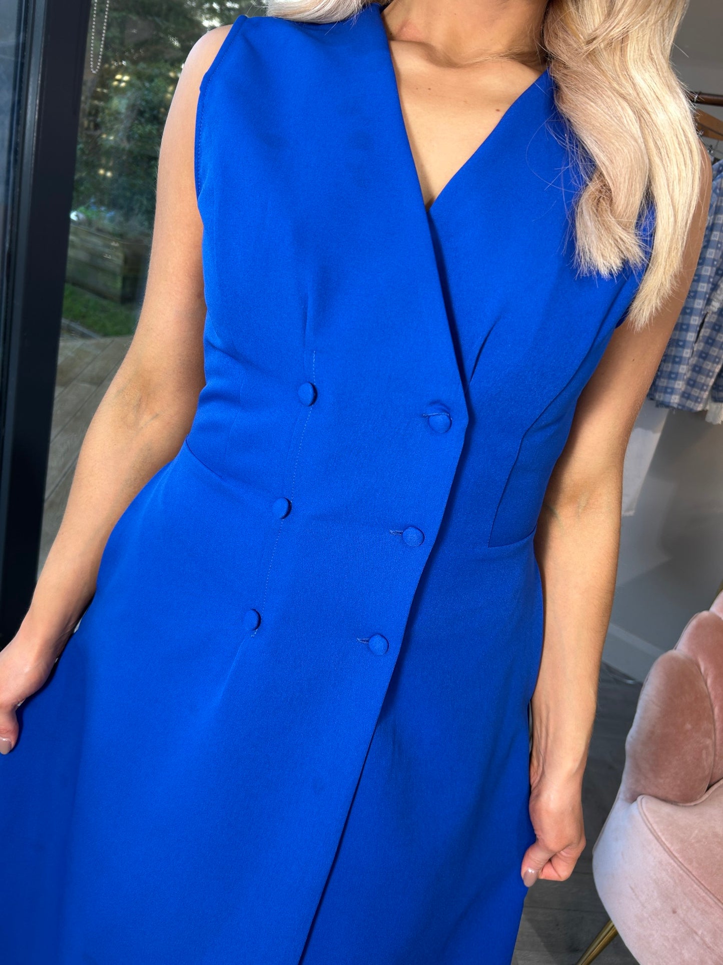 Hazel Dress Capri Blue