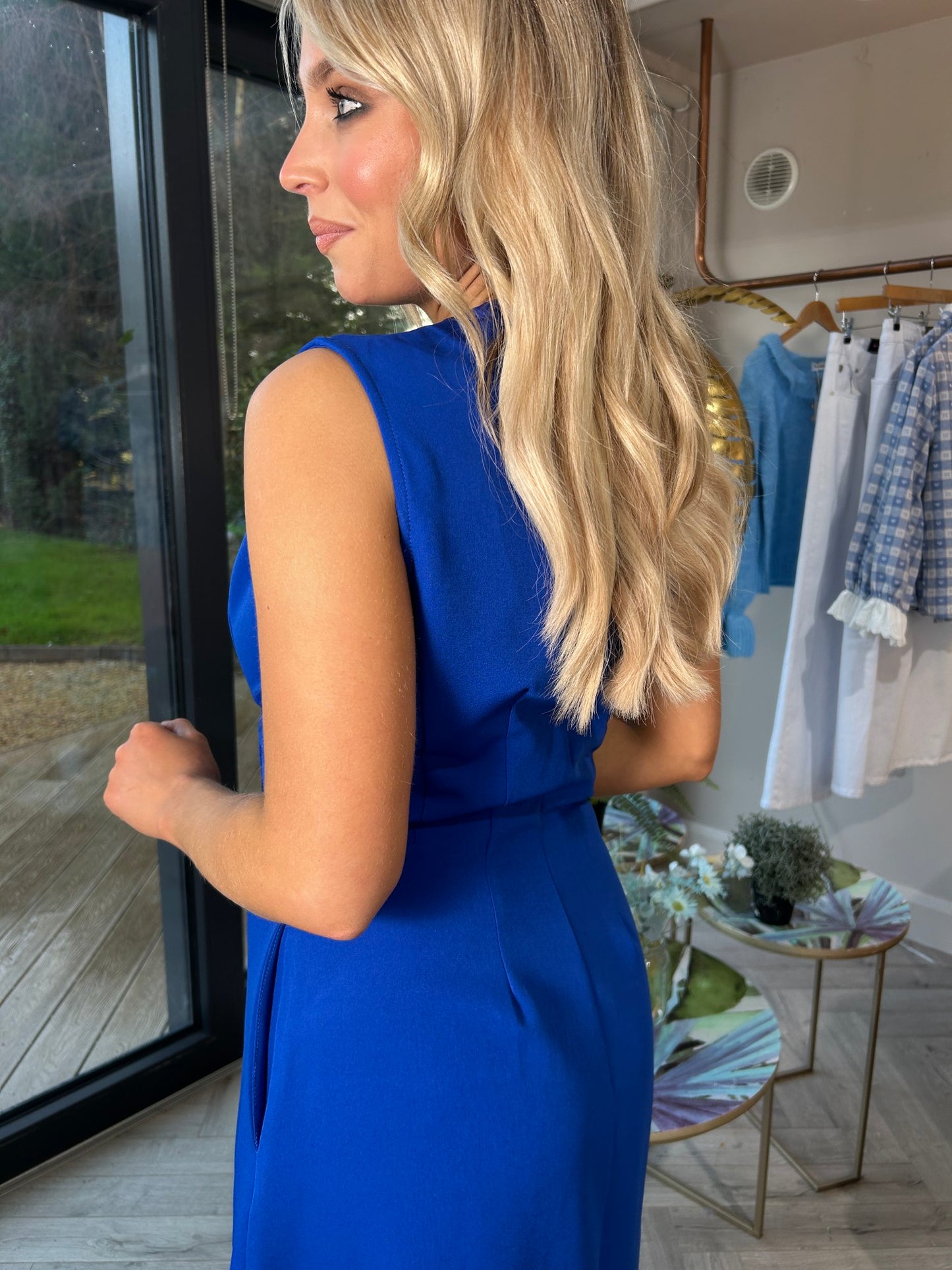 Hazel Dress Capri Blue