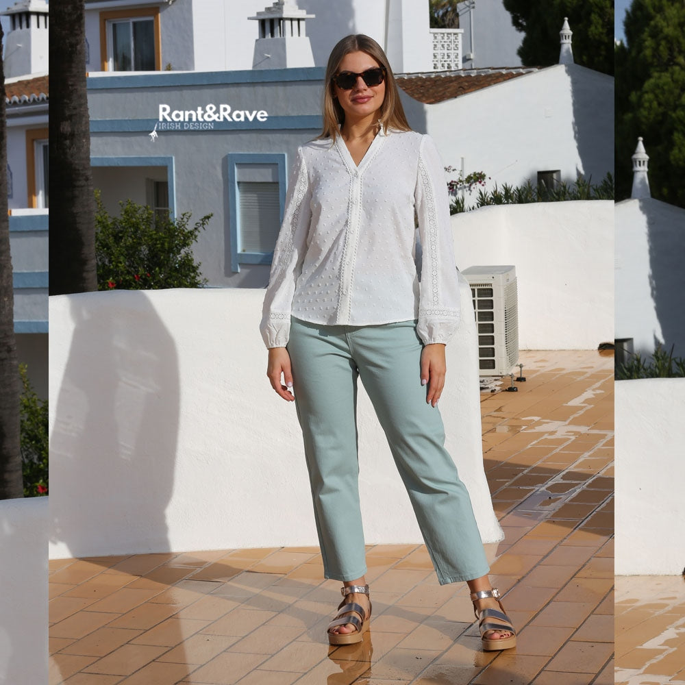 Siobhan Mom Jeans Aqua - Image 4