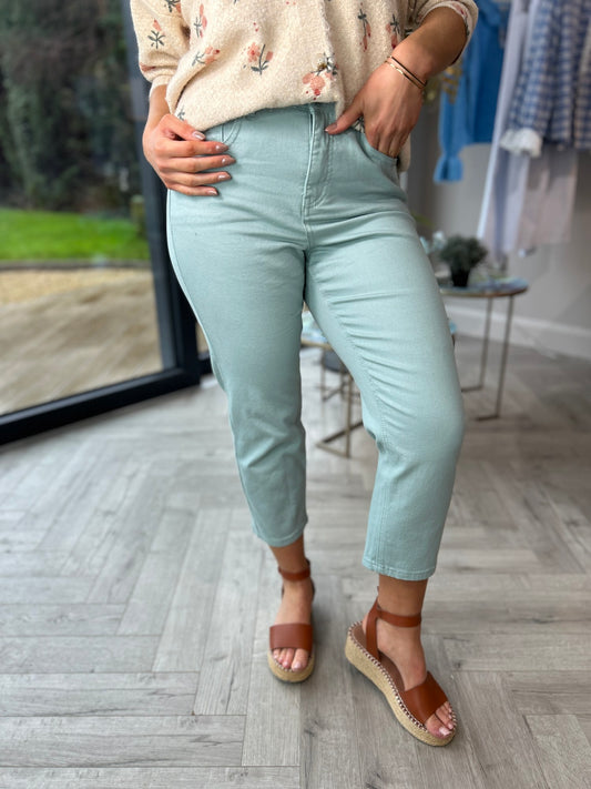 Siobhan Mom Jeans Aqua - Image unknown