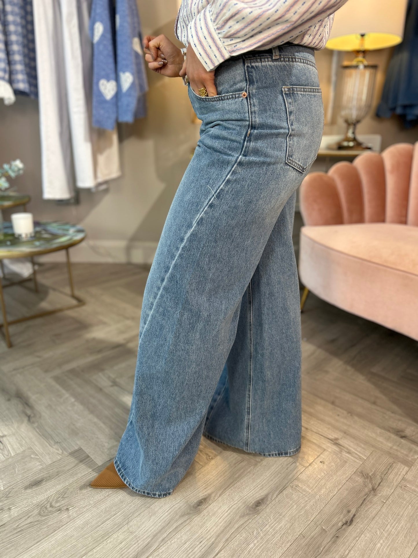 Bex Balloon Palazzo Jeans - Image 4