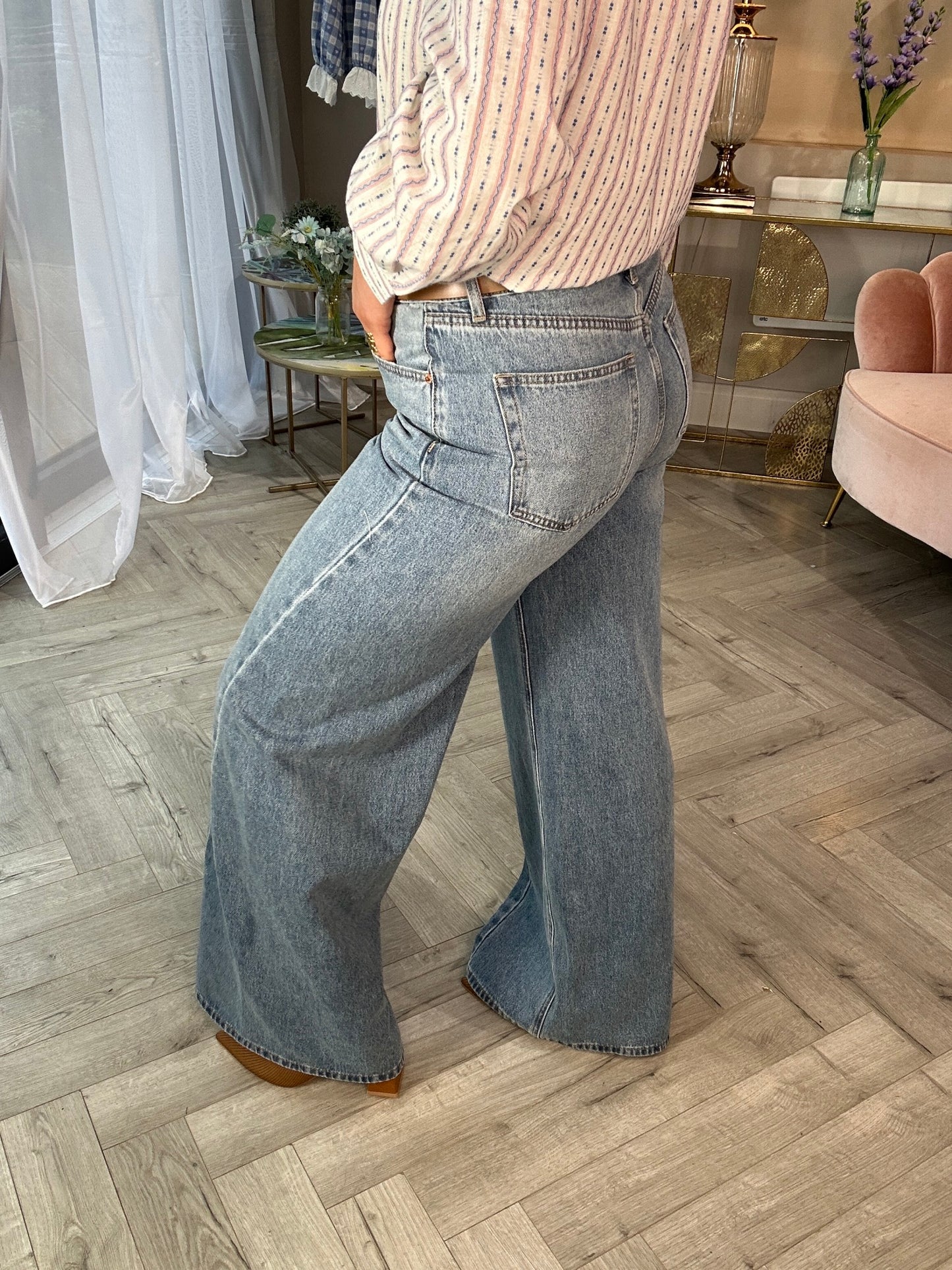 Bex Balloon Palazzo Jeans - Image 5