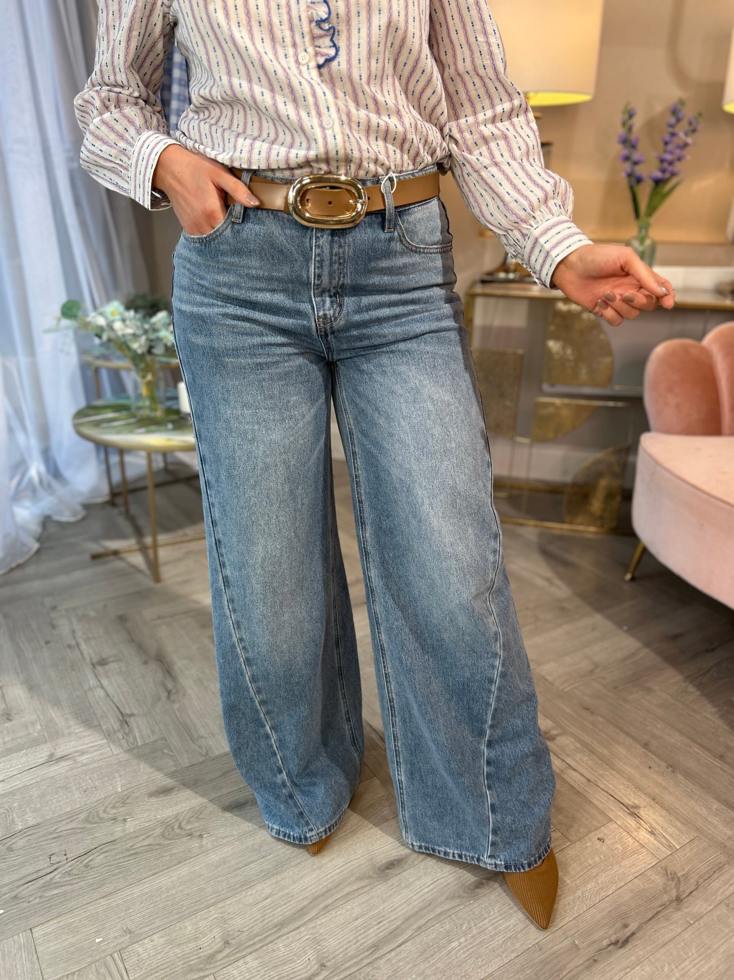 Bex Balloon Palazzo Jeans - Image 1