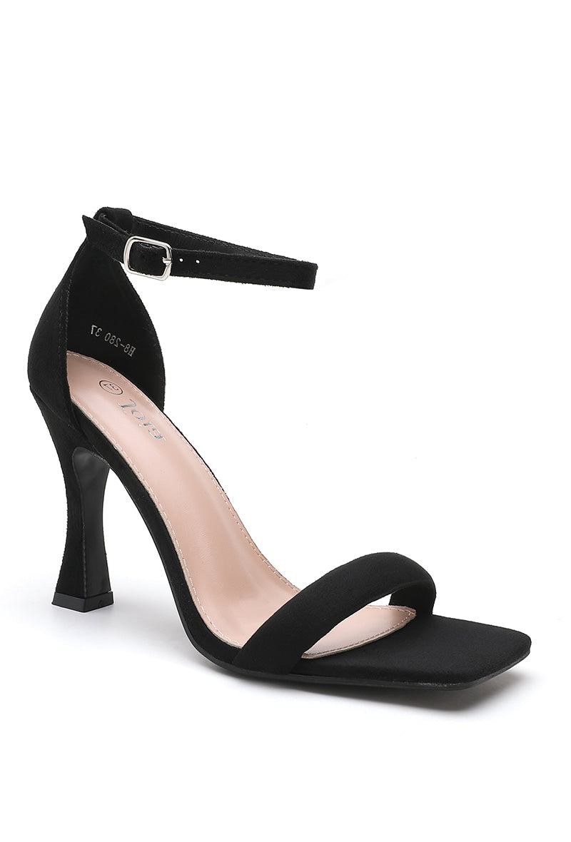 Niya Suede Block Heels Black - Image unknown