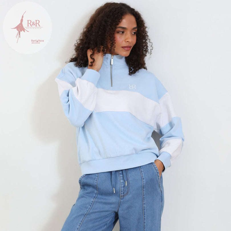 Eudora Half Zip Sky
