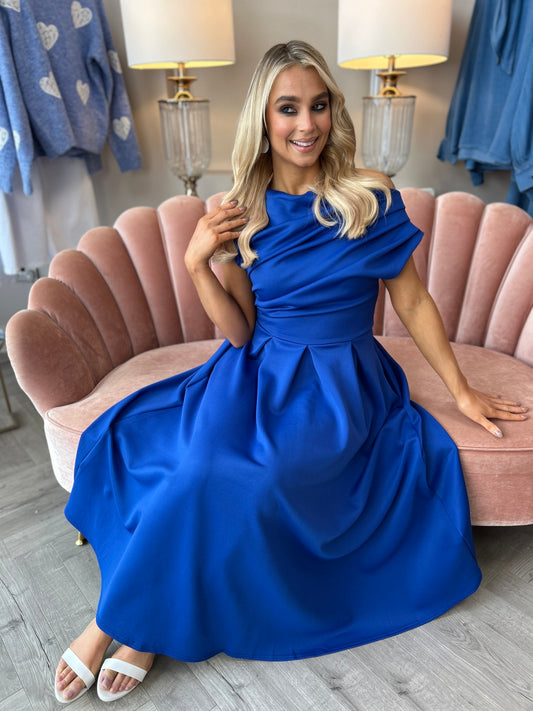 Betty Skater Dress Cobalt Blue