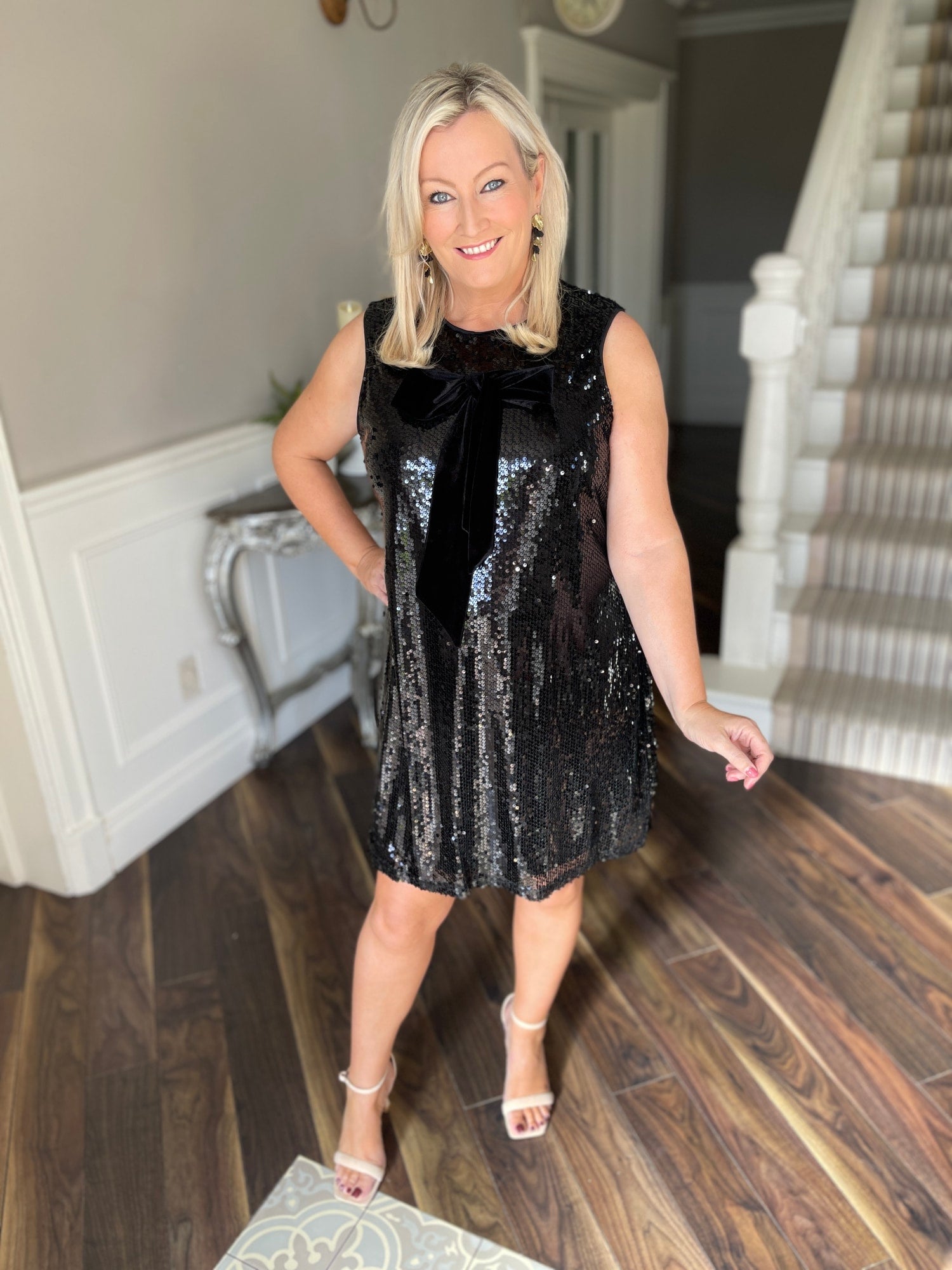 Black Sequin Dress