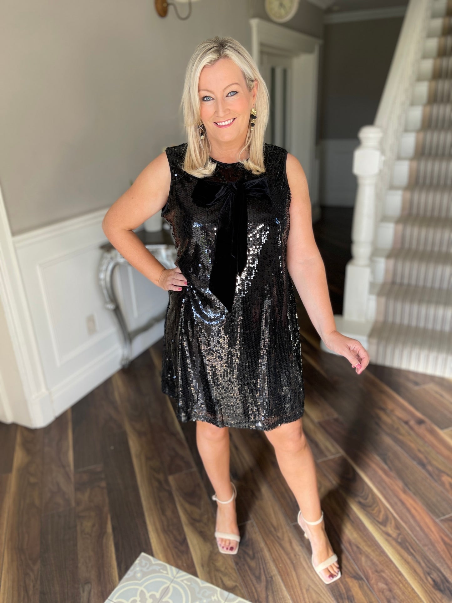 Black Sequin Dress