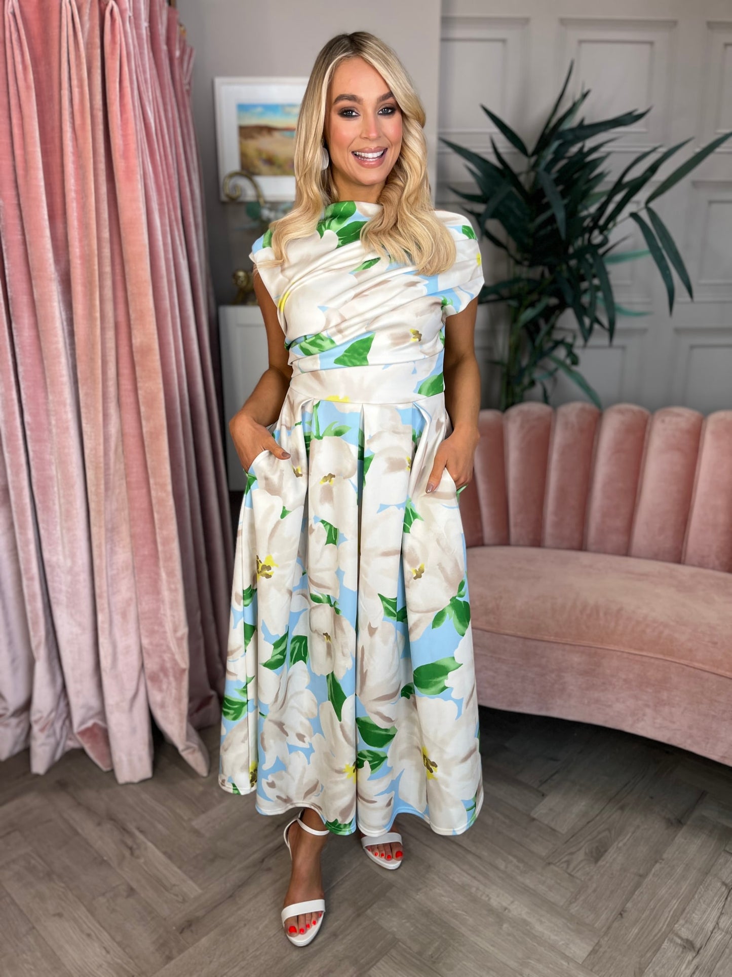 Betty Skater Dress Mint Floral - Image unknown