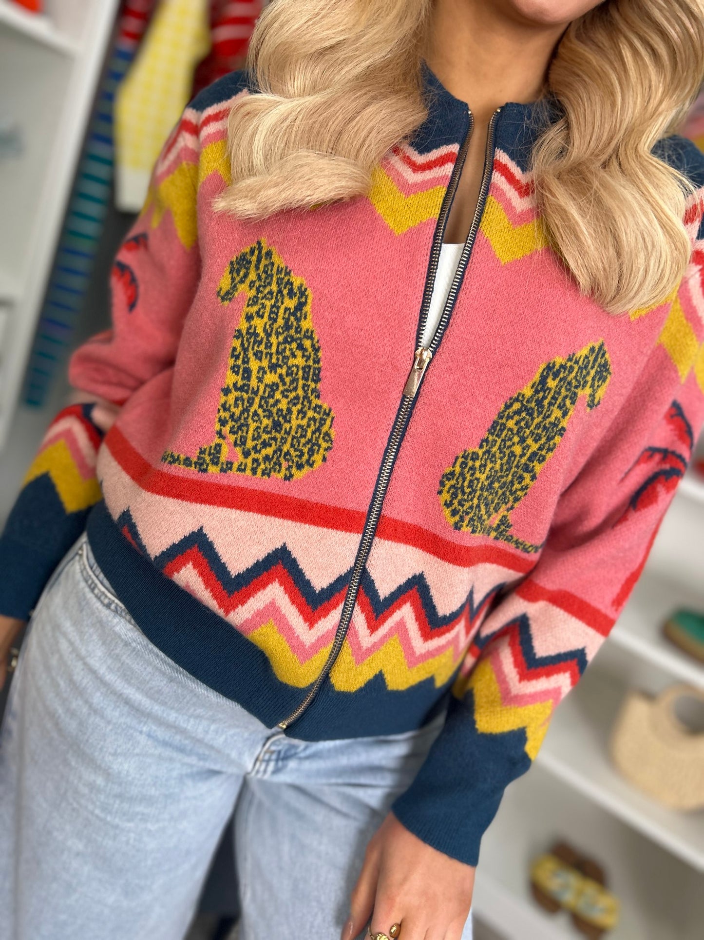 Solana Knitted Bomber