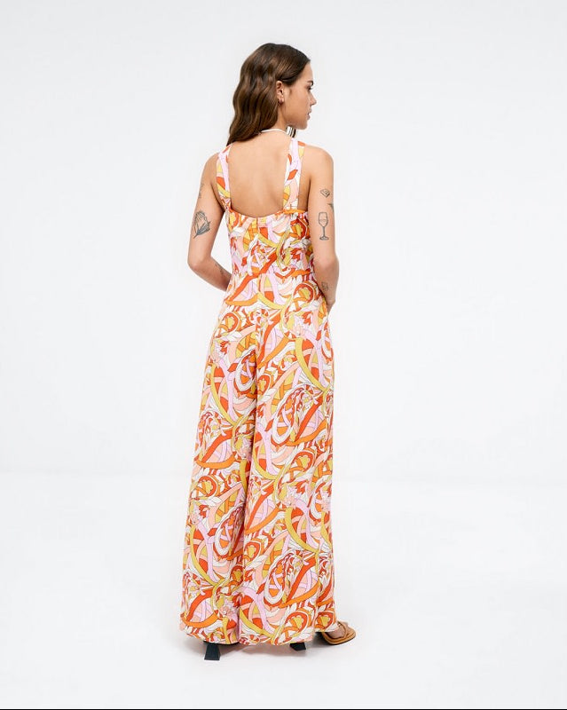 Emmie Orange Jumpsuit