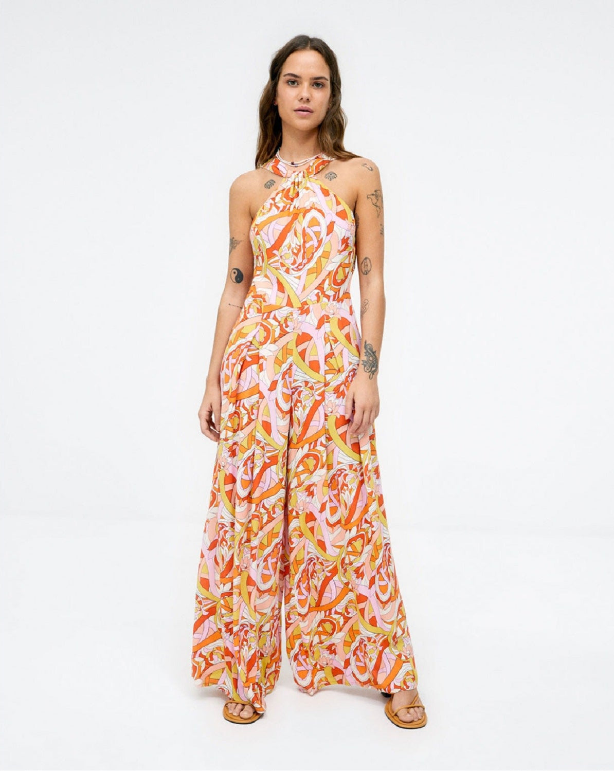 Emmie Orange Jumpsuit