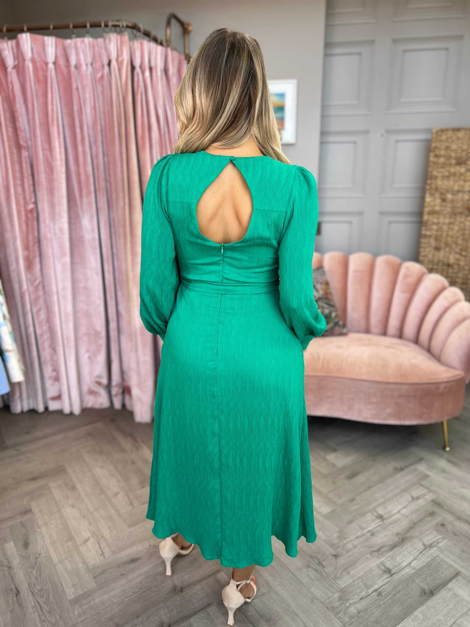 Bella Dress Green - Image 7