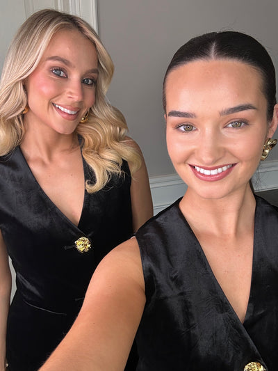 Claudine Velvet Set Black