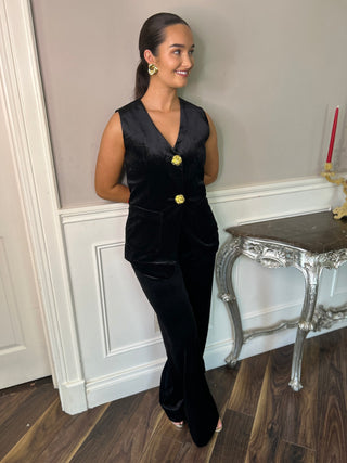 Claudine Velvet Set Black - Image 7