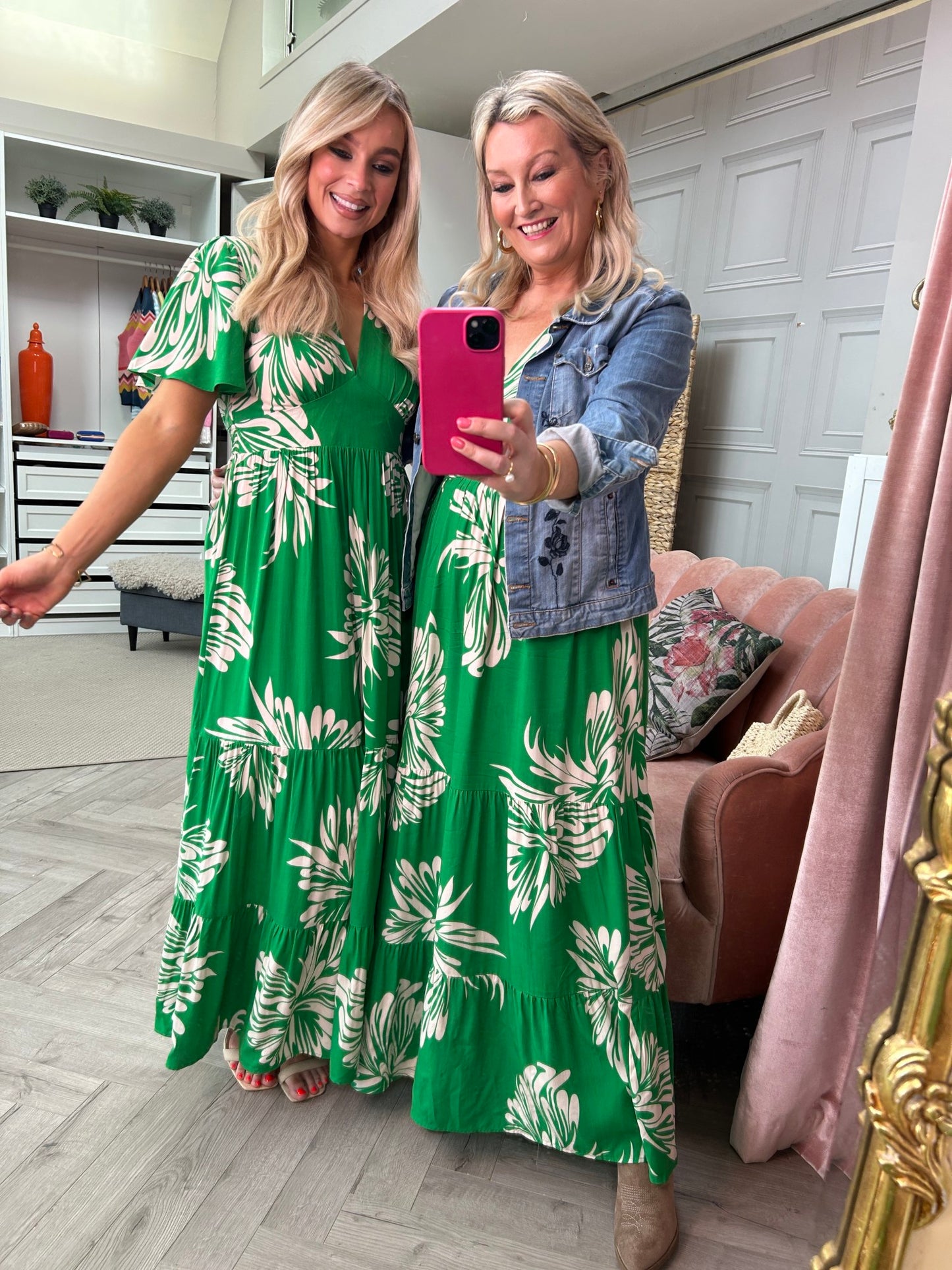 Lori Green Print Dress - Image 4