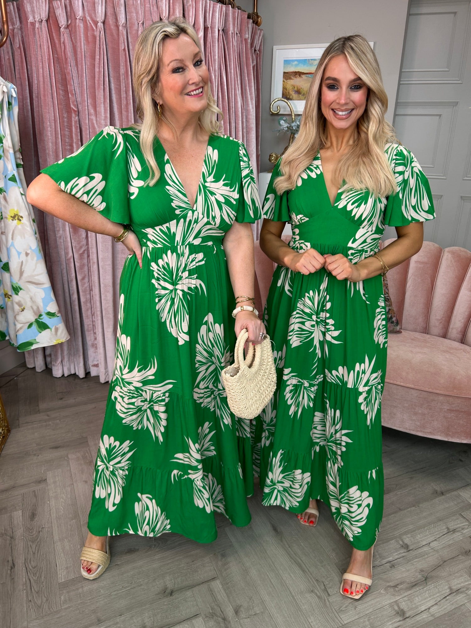 Lori Green Print Dress - Image 11