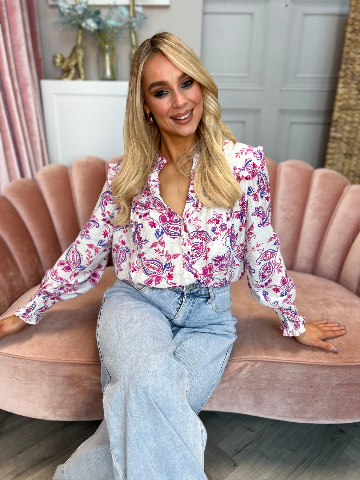 Aralyn Paisley Print blouse - Image 5