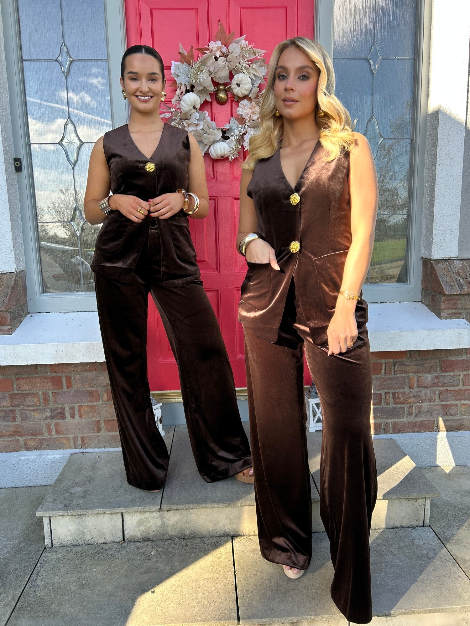 Claudine Velvet Set Chocolate - Image 8