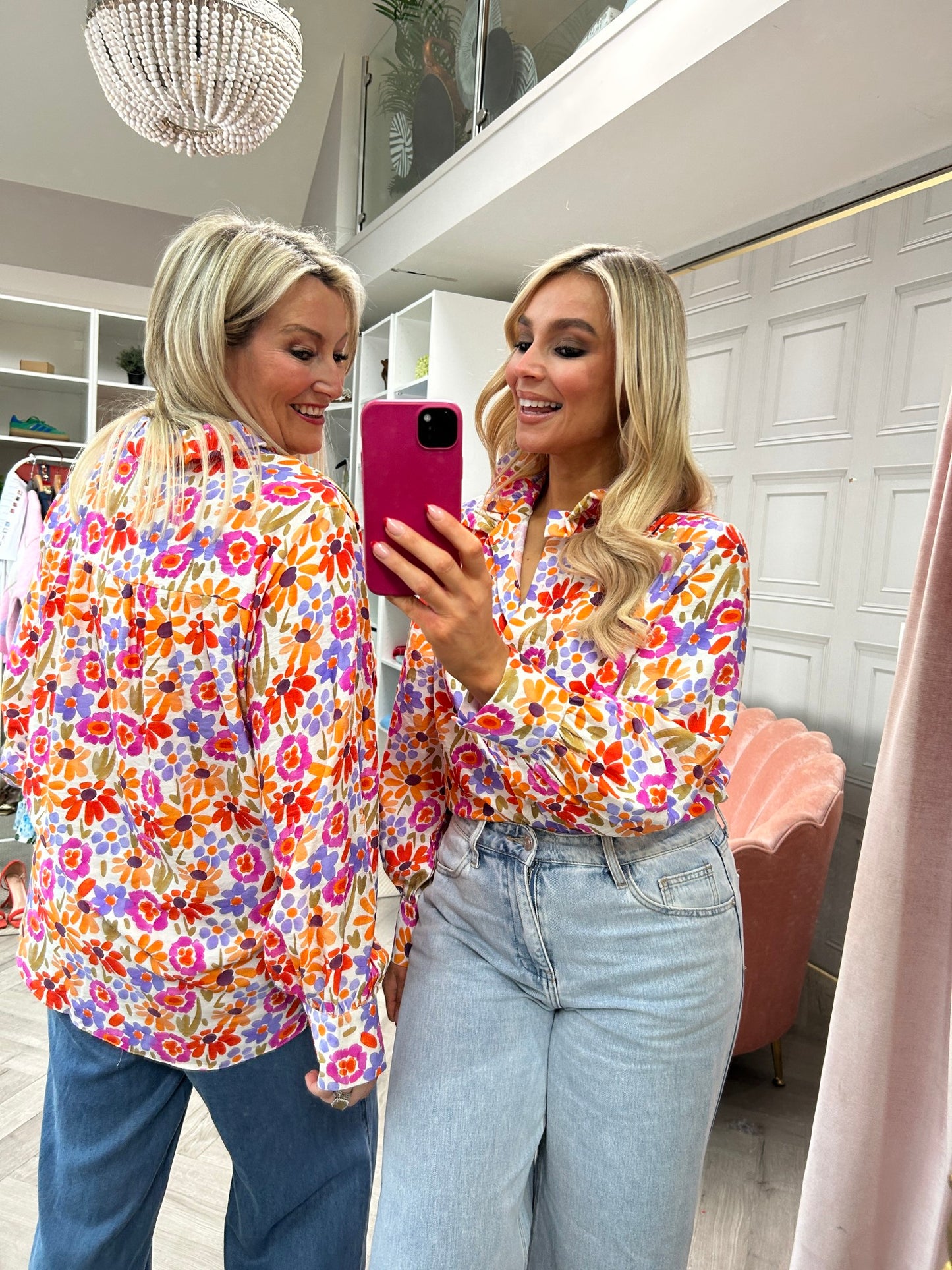 Meg Bright Floral Shirt - Image 7