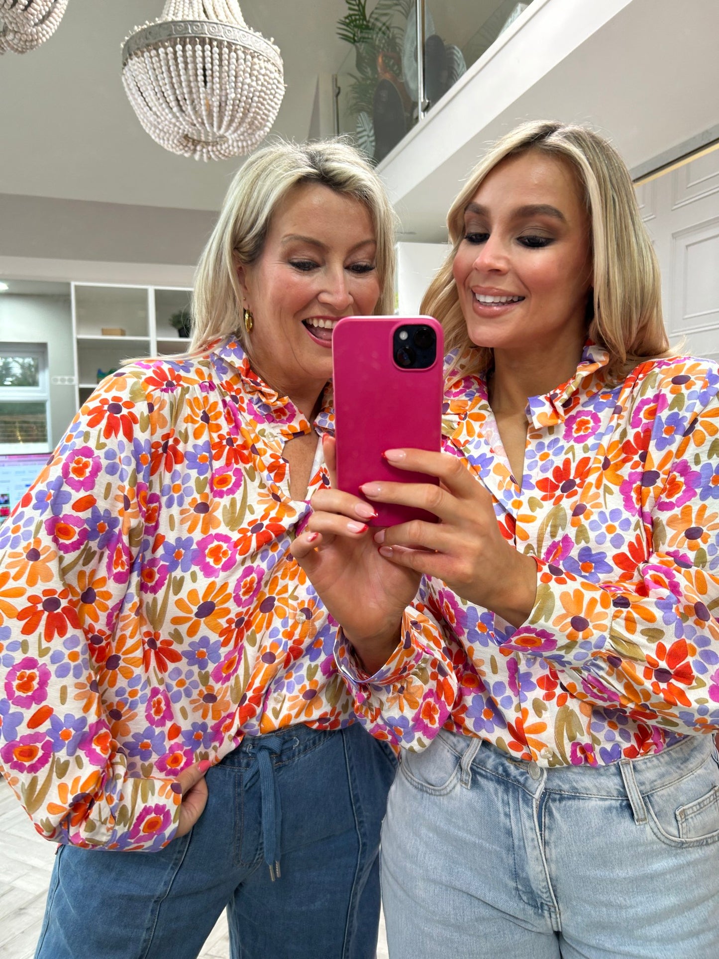 Meg Bright Floral Shirt - Image 9