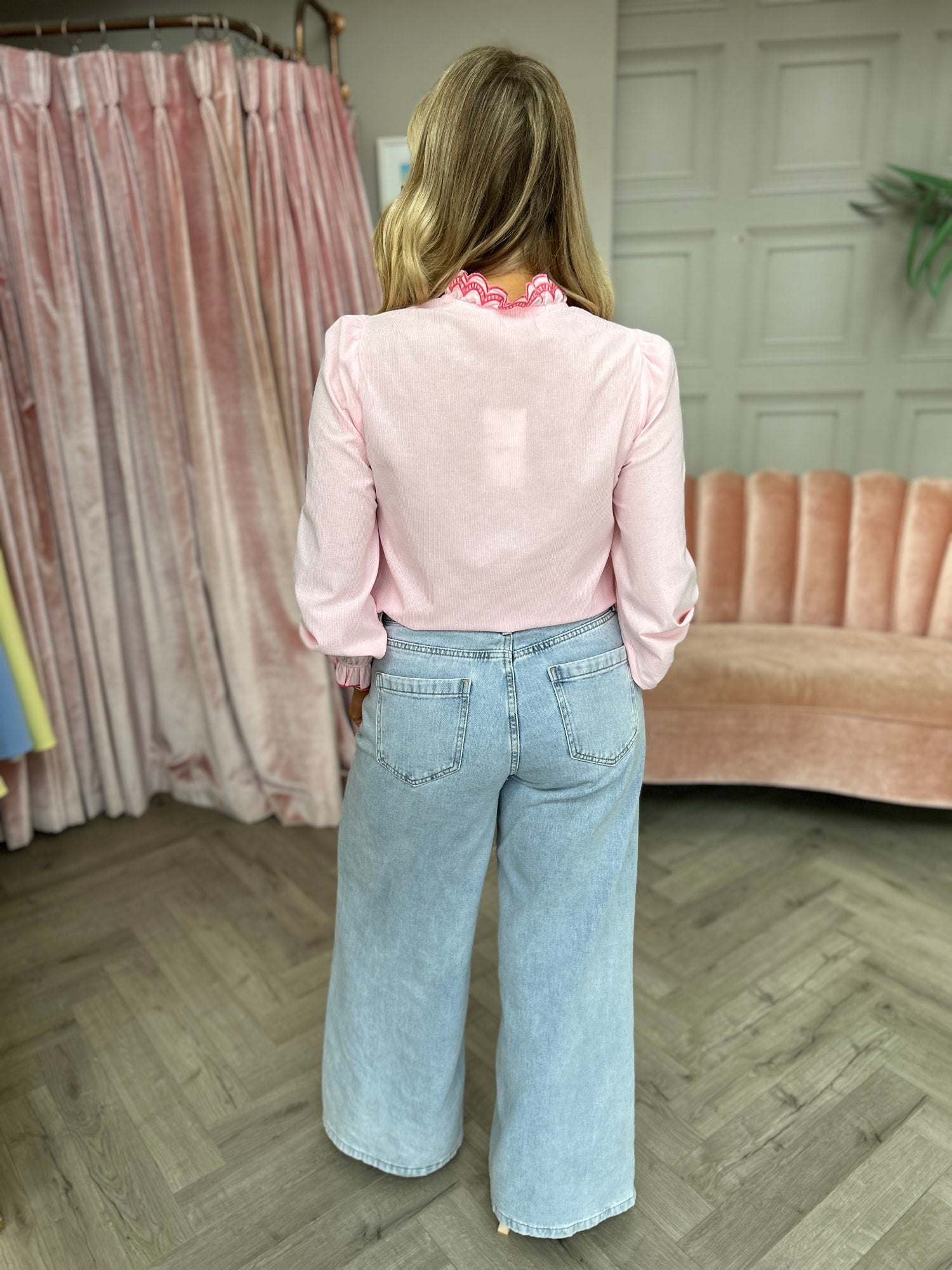 Bonnie Pink Frill Shirt - Image 6