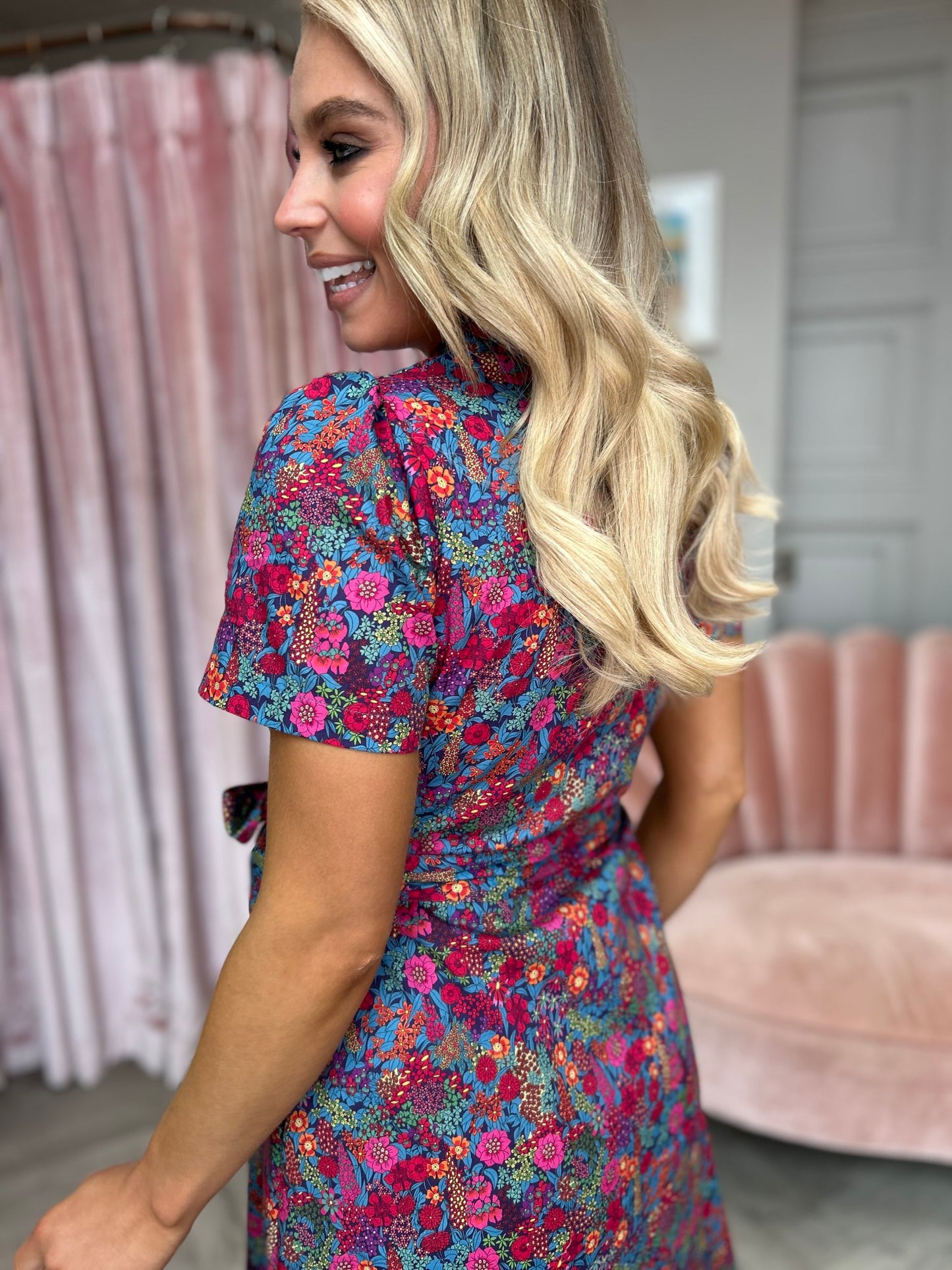 Poppy Print Dress - Image 4