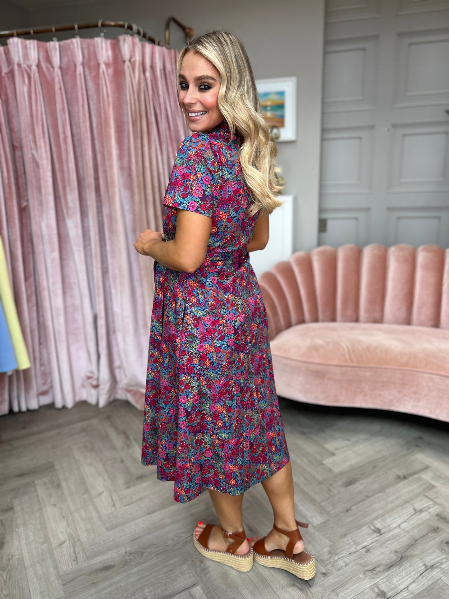 Poppy Print Dress - Image 5