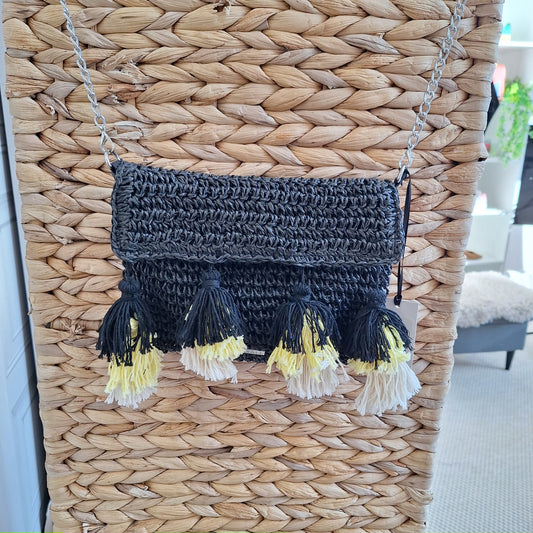 Raffia Cross Body Bag