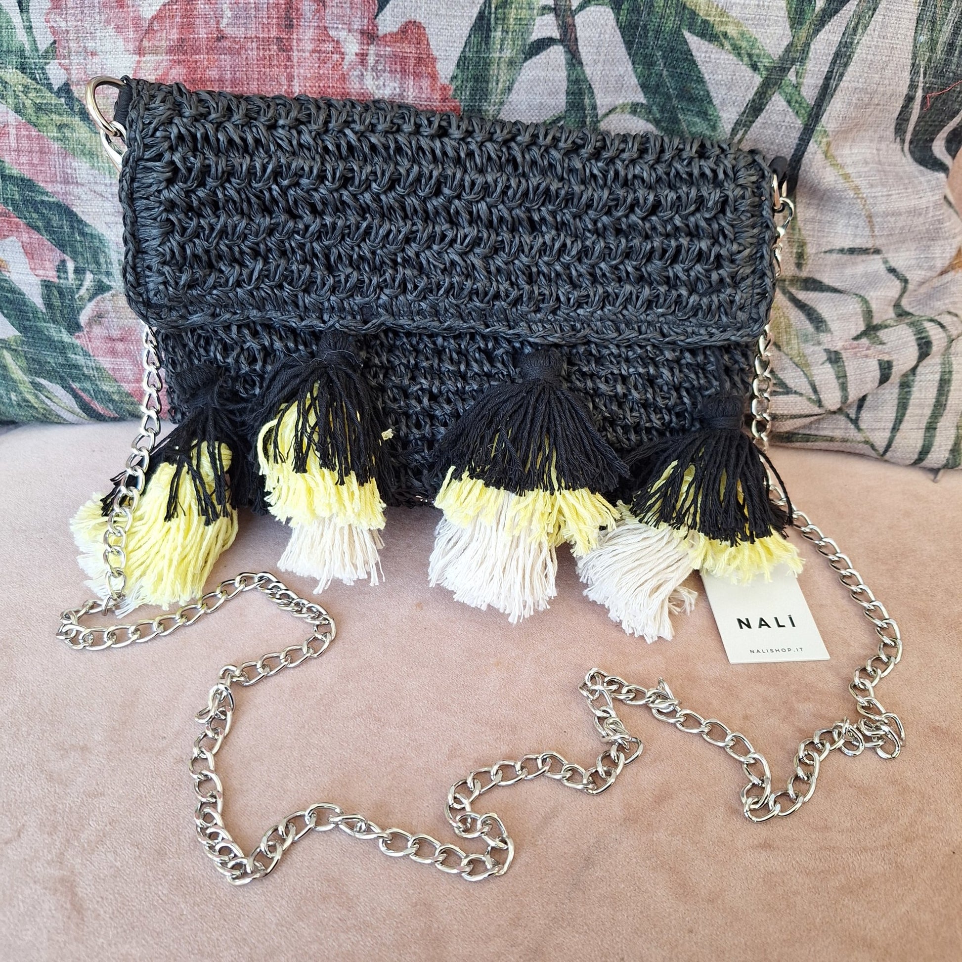 Raffia Cross Body Bag