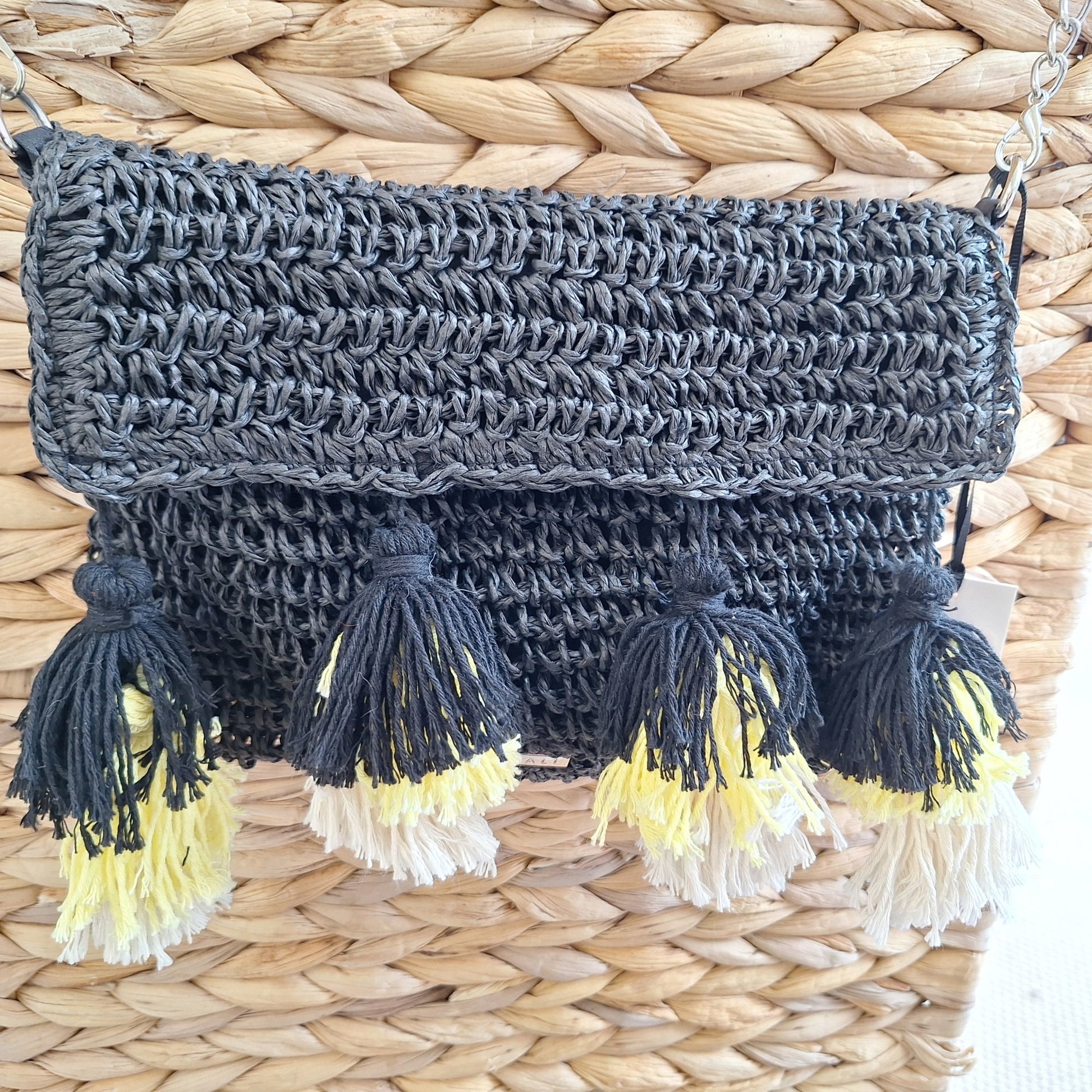 Raffia Cross Body Bag
