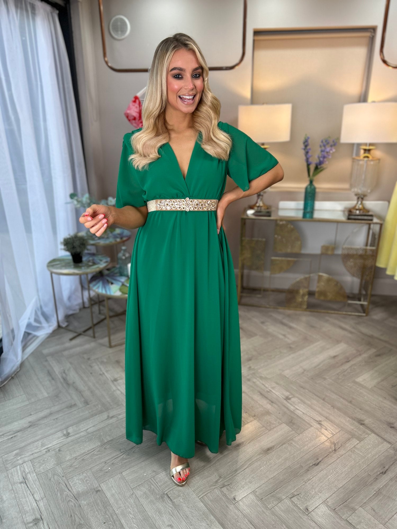 Nina Dress Green - Image 2