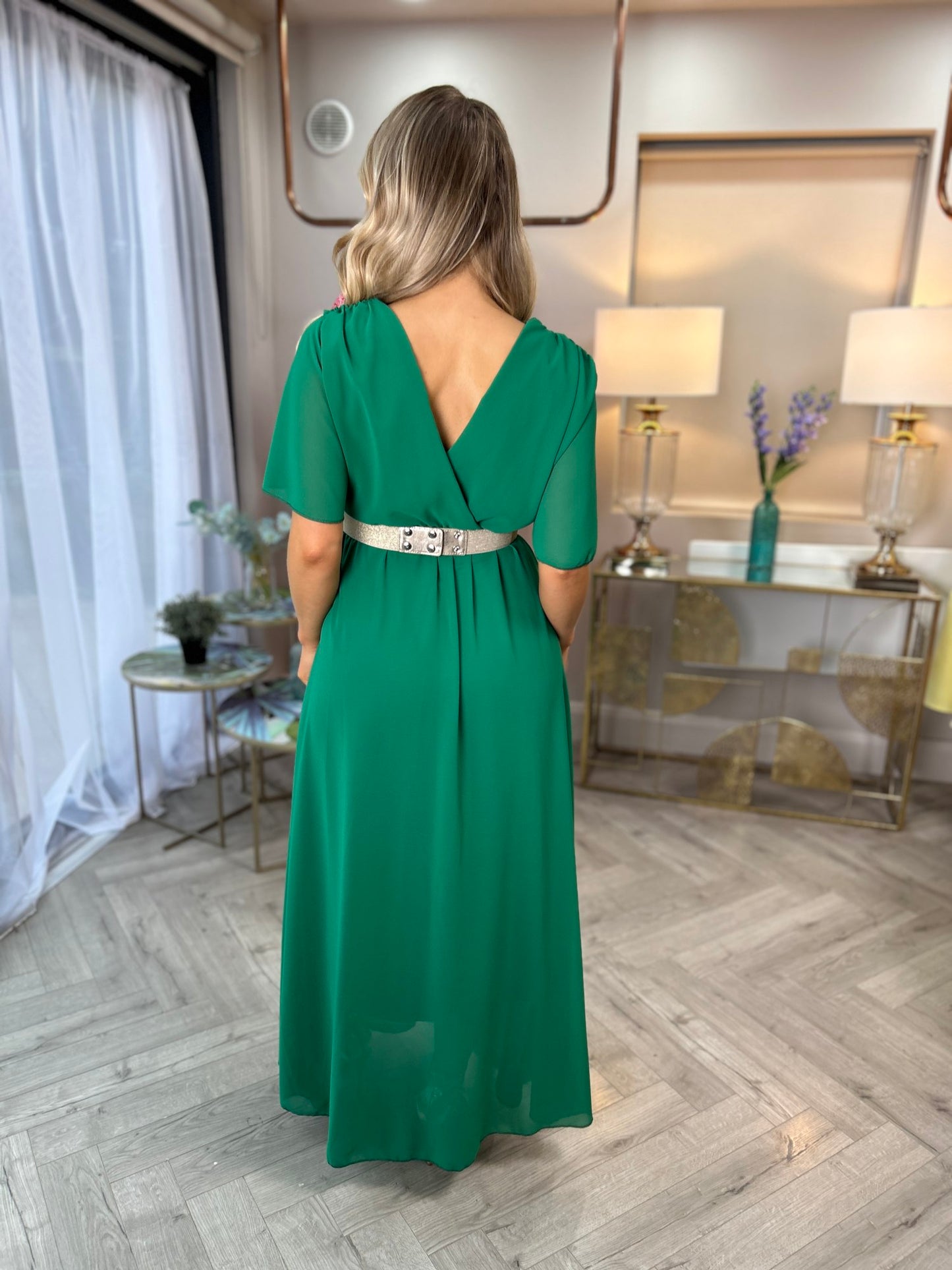 Nina Dress Green - Image 3