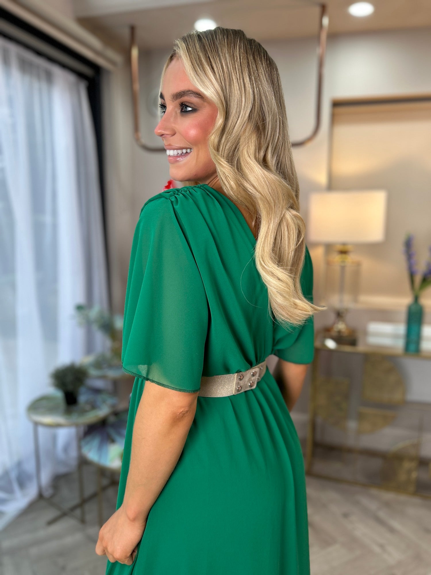 Nina Dress Green - Image 4