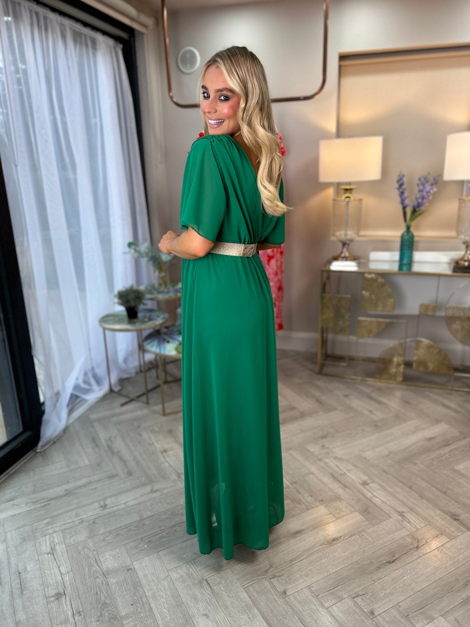 Nina Dress Green - Image 5
